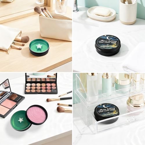 Makeup Brush Cleaner Soap with Silicone Pad | 2-in-1 Deep Clean