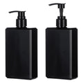 Yebeauty Pump Bottle Dispenser, 10oz 300ml Empty Plastic Shampoo Pump Bottles Shower Soap Dispenser Refillable Liquid Containers for Conditioner Body Wash, Bathroom Kitchen, 2 Pack Black