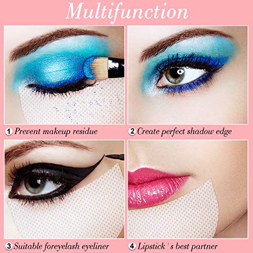 600 Eyeshadow Pad Shields White Half Moon Stencils