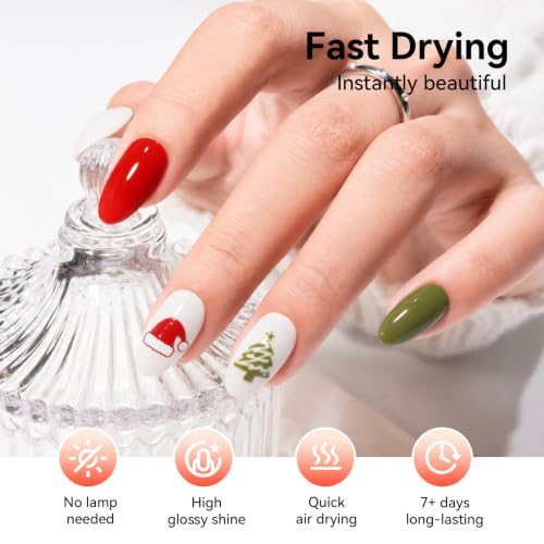 Nailshion World Cup Nail Polish Set - 6 Colors & Top Coat