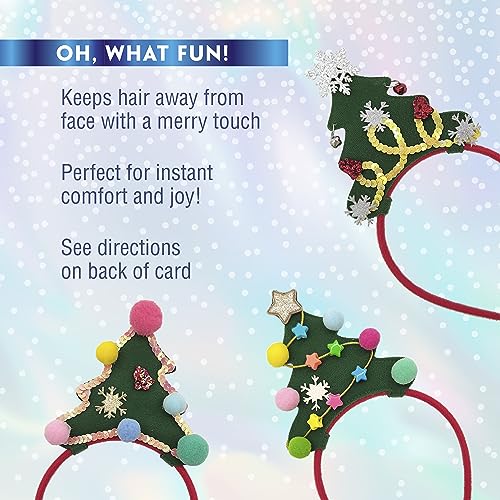 Scunci by Conair DIY Holiday Christmas Headband Kit, Decorate Your Own Holiday Headband, Perfect for Families, Kids and Parties
