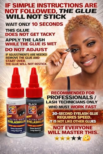 30 Second Eyelash Glue for Strip Lashes by Salon Pro