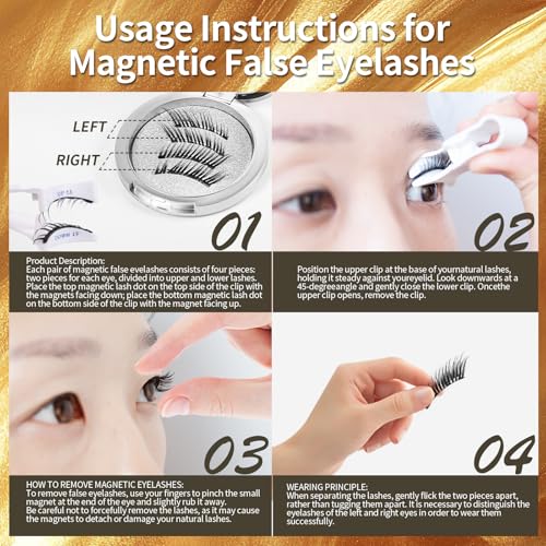 magnetic eyelashes,magnetic eyelashes with applicator,3pairs,3styles£¬natural look,wispy,butterfly£¬easy to clean