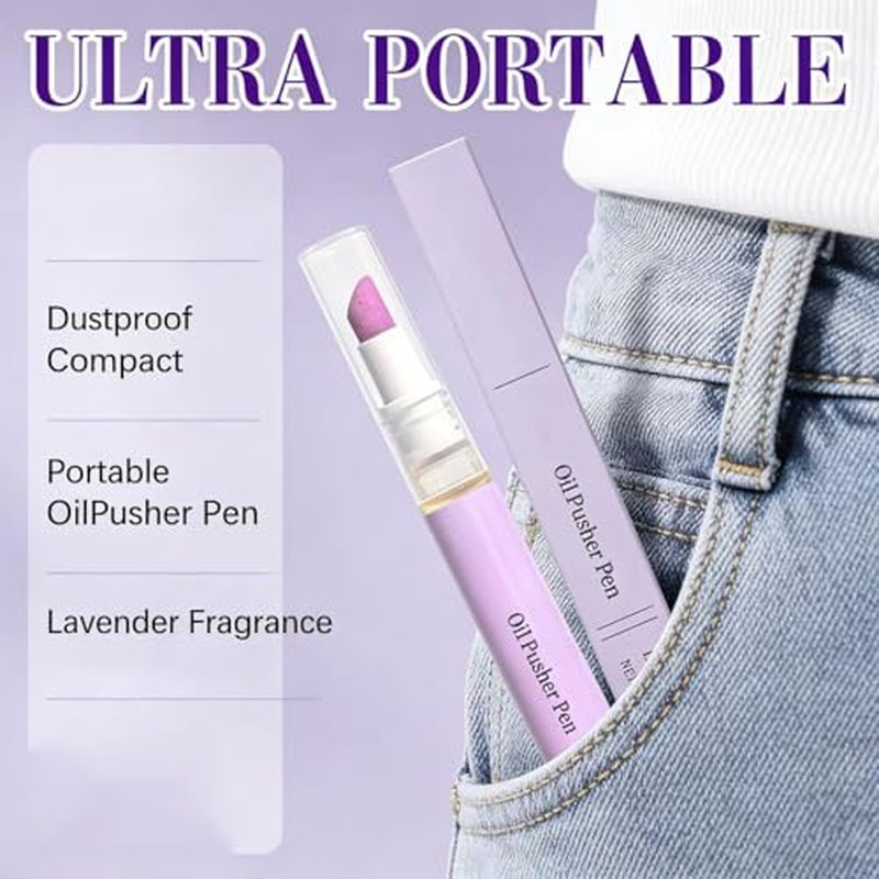 2-in-1 Cuticle Oil Pusher Pen with Lavender Moisturizer