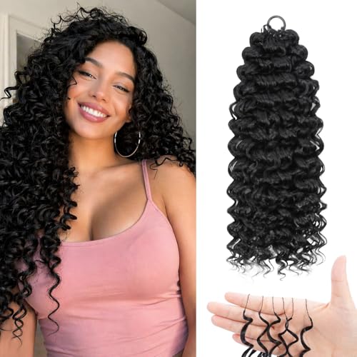Miracle Knots Gogo Curl Crochet Hair 14 Inch 50 Strands 1B