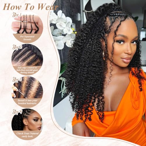 18 Inch Deep Wave Crochet Hair Extensions for Black Women