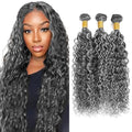 P1B Grey Water Wave Human Hair Bundle 16" - 3 Bundles
