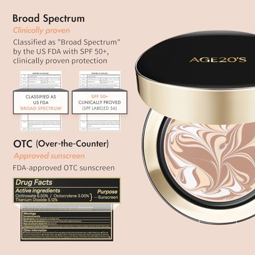 AGE20'S Signature Essence Pact SPF50+ BB Cream Compact 2-Pack Ivory