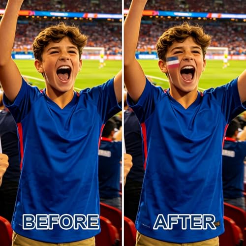 DEERELF USA 01 Face Paint Stick for World Cup Independence Day & Sports Fans