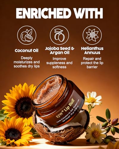 Brown Sugar Coffee Lip Scrub Exfoliator | Coconut Oil
