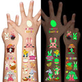 80Pcs Glow in Dark Easter Temporary Tattoos for Kids