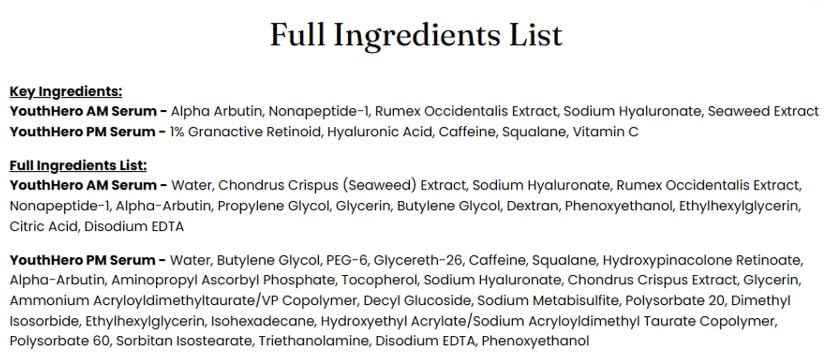 Urban Skin Rx® Youthhero AM/PM 2-In-1 Dual-Formula Day & Night Facial Serums, Improves Discolorations & Sun Damage, Supports Elasticity, Reduces Rough Texture, Fine Lines & Wrinkles, 1 Fl Oz Total