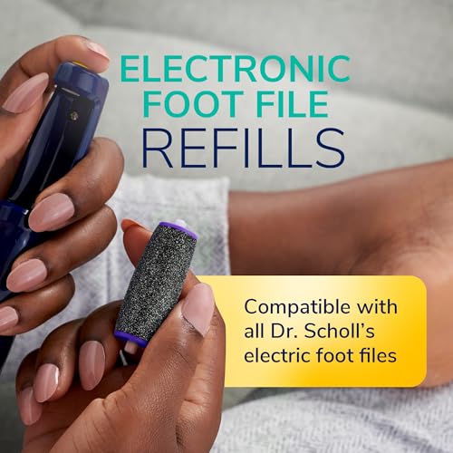 Dr. Scholl's Electric Foot File Refill Heads, 2-Pack