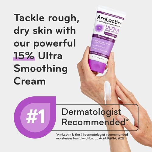 AmLactin Daily Moisturizing 7.9 oz Lotion and Ultra Smoothing 4.9 oz Cream Bundle for Dry Skin