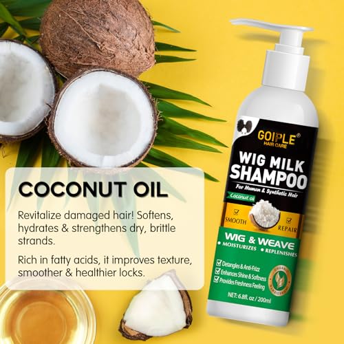 Goiple Wig Shampoo & Milk Spray Bundle for Synthetic Hair