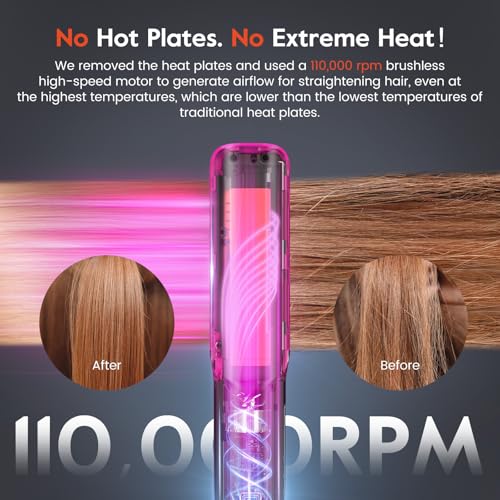 Slopehill 2-in-1 Hair Straightener & Blow Dryer with Ionic Airflow
