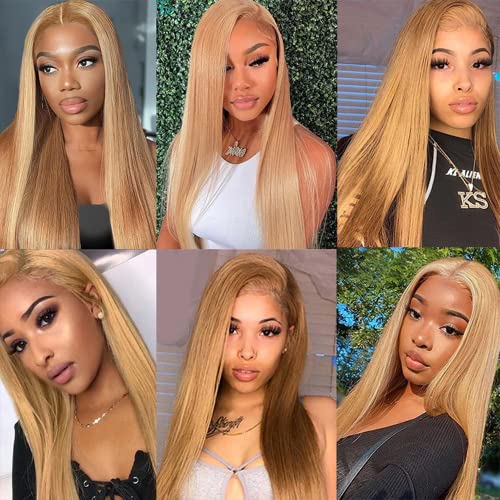 Honey Blonde Straight Human Hair Bundles 8-12 inch