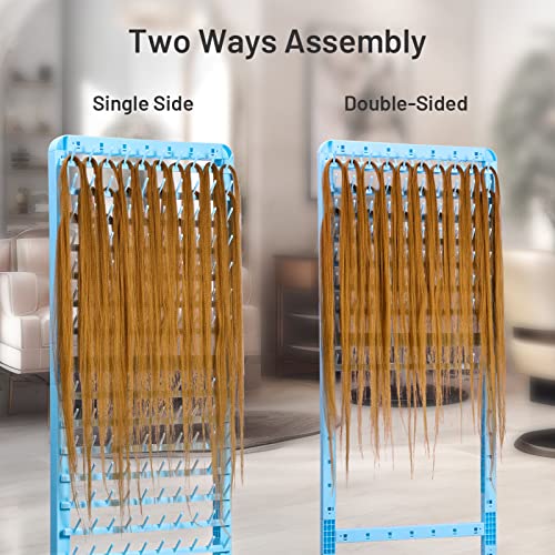 Adjustable Hair Braiding Rack with 160 Pegs & Wheels