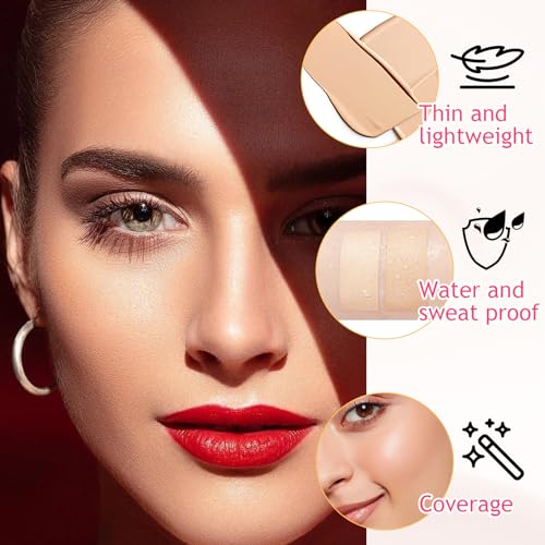 15-Color Cream Contour Palette with Makeup Sponge - Full Coverage Concealer