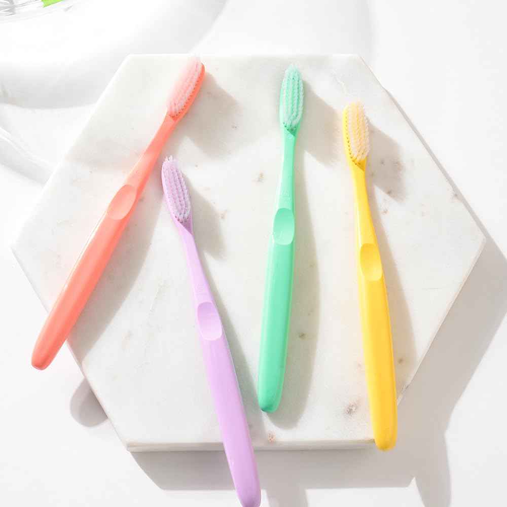 WANGTA Mini Basic – Large Toothbrush – 1.4 inch (3.5 cm) Head | 3,200 Bristles for Deep Cleaning & Gum Care | Made in Korea Premium Oral Care (10 Pack)