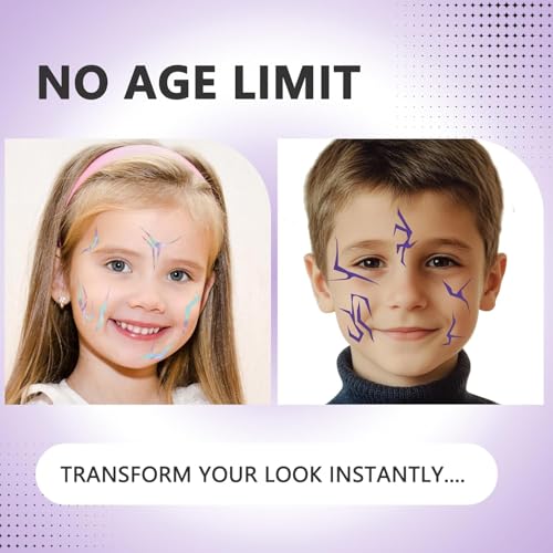Anime Temporary Tattoos 60 Pcs - Water Activated Stickers