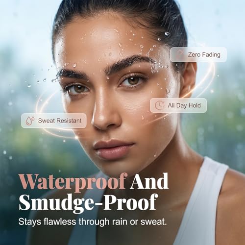 4-Tip Microblading Eyebrow Pen - Waterproof & Long-Lasting (Black)