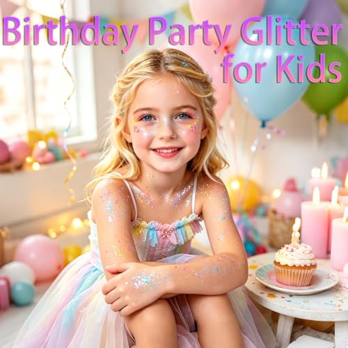 AROIC 14 Colors Mermaid Fairy Body & Hair Glitter Gel for Kids & Adults