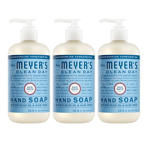 Mrs. Meyer's Clean Day Hand Soap, Rain Water, 12.5 Fl Oz (3-Pack)