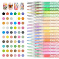 60 Colors Nail Art Pen Set,3D Acrylic Nails Art Markers Pens,Quick Dry Nail Doodle Pens for Home & Salon DIY Nail Art £¨1.0 mm Pen Nib£©