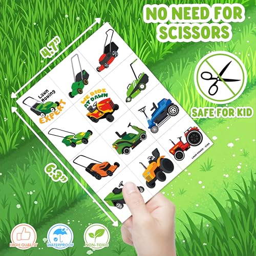 96 PCS Farm Tractor Temporary Tattoos for Kids