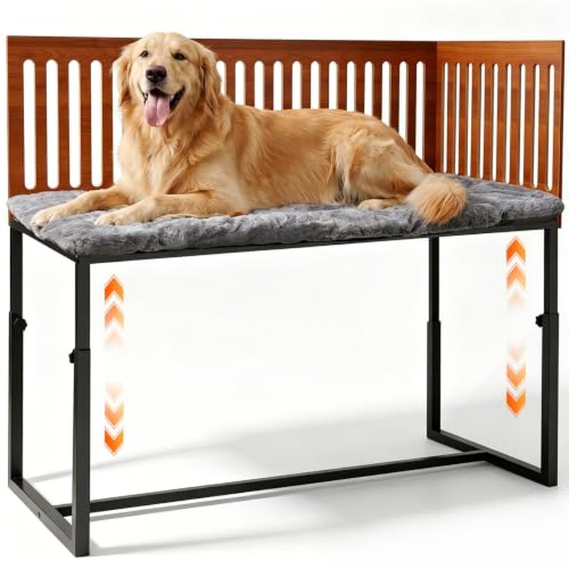 Adjustable Height Bedside Dog Bed for Small to Medium Dogs - TIEBOLA