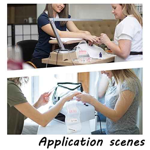 PH PandaHall 2 Sets Nail Art Display Board, 50pcs False Nail Tips Sample Display Acrylic Nail Practice Board Fingernail Display Polish Stands Showing Holder for Nail Art Design Display Manicure Tool