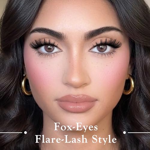 Cat Eye Lashes 14 Pairs Wispy 3D Strip Eyelashes D Curl