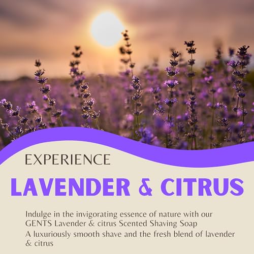 GENTS 97% All Natural Shave Soap Set for Men, Bergamot, Lavender and Citrus and Ocean Driftwood Pack of 3 (3 PACK, BERGAMOT, LAVENDER CITRUS, OCEAN DRIFTWOOD)