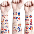 4th of July Temporary Tattoos Waterproof 10 Sheets