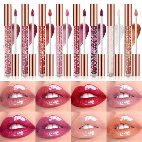 Plumping Lip Gloss - 8 Shades, Long-Lasting & Moisturizing
