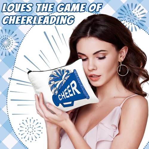 20 Pcs Cheer Makeup Bags - Canvas Cheerleader Gift Set