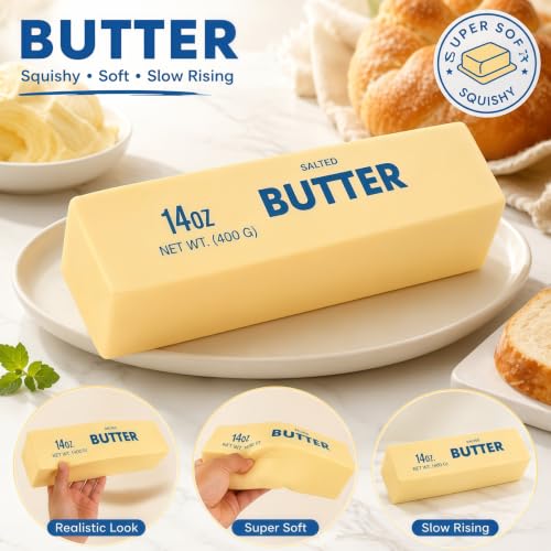 Giant Butter Squishy Toy | Slow Rising Stress Relief Squeeze