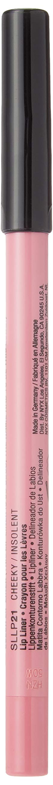 NYX PROFESSIONAL MAKEUP Slide On Lip Pencil, Lip Liner - Cheeky (Pink With Blue Undertone)