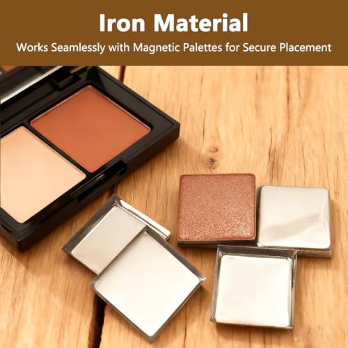 20 Empty Eyeshadow Pans with Depotting Tool - 26mm Metal Makeup Containers