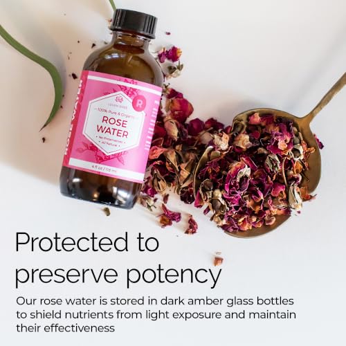 Leven Rose Pure Rose Water Spray - Hydrating Facial Mist, 4 oz