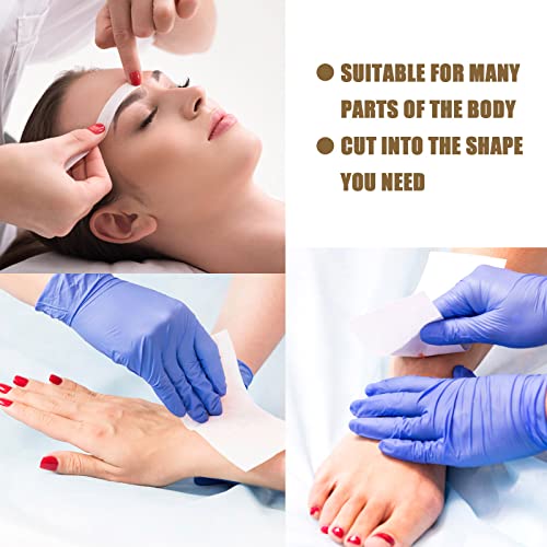 Leelosp 2000 Pcs Wax Strips for Hair Removal Non Woven Skin Body Facial Bikini Beauty Waxing Sheets Soft Wax Strips Paper Hair Removal Patch for Women Men Arms Legs Back Body Underarm Eyebrow Armpit