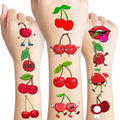 100 PCS Cherry Temporary Tattoos for Kids | Party Favors