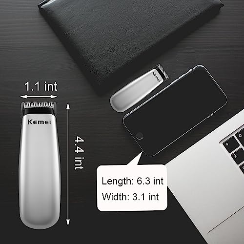 KEMEI Mini Hair Trimmer - Portable Precision Clipper for Men