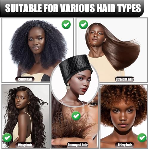 Heat Cap for Deep Conditioning - 10-Level Thermal Hair Steamer