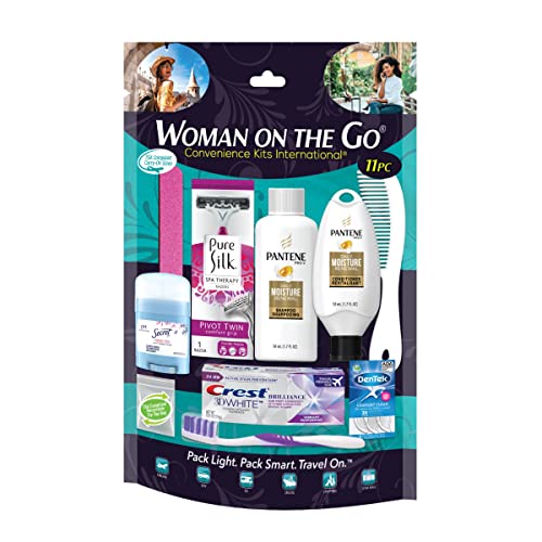 Women's TSA Travel Hygiene Kit - 11-Piece (Case of 48)