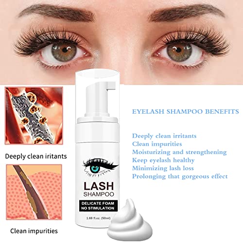 Lash Extension Cleaning Kit with Foam Cleanser & USB Fan