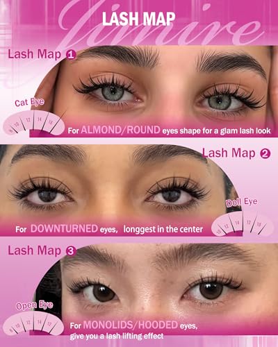 Manga Lash Clusters Natural Wispy D-Curl 8-16MM 110Pcs