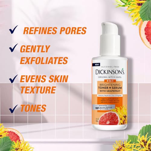 Dickinson's Witch Hazel Brightening Toner + Serum with Grapefruit