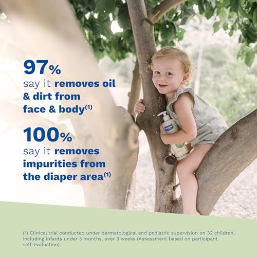 Mustela Organic Micellar Water for Babies & Adults - Fragrance-Free, No-Rinse Natural Cleanser with Olive Oil & Aloe Vera - 13.5 oz